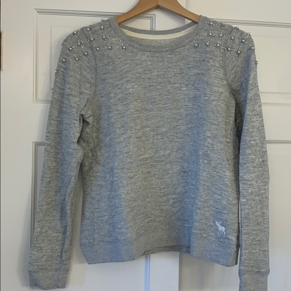 Abercrombie and Fitch Sweatshirt with Pearl Detail